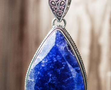 pittsburgh gem show blue pendant